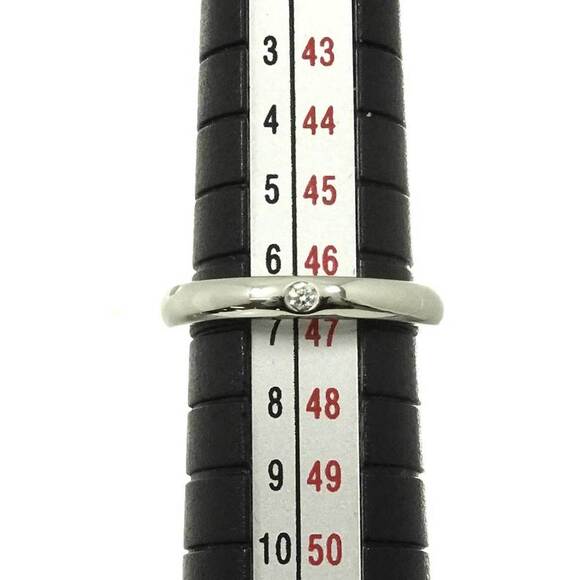 TIFFANY Silver Diamond Ring - Picture 7 of 8